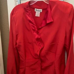 FINAL MARKDOWN Gailord satin trim blouse 8